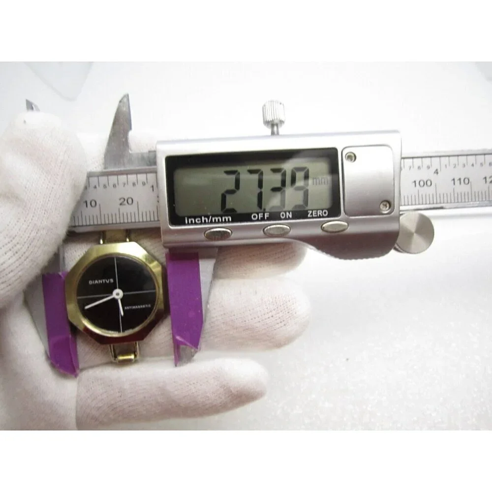 Vtg Women Diantus Hand Wind Mechanical Analog 27mm Round Watch (H450)
